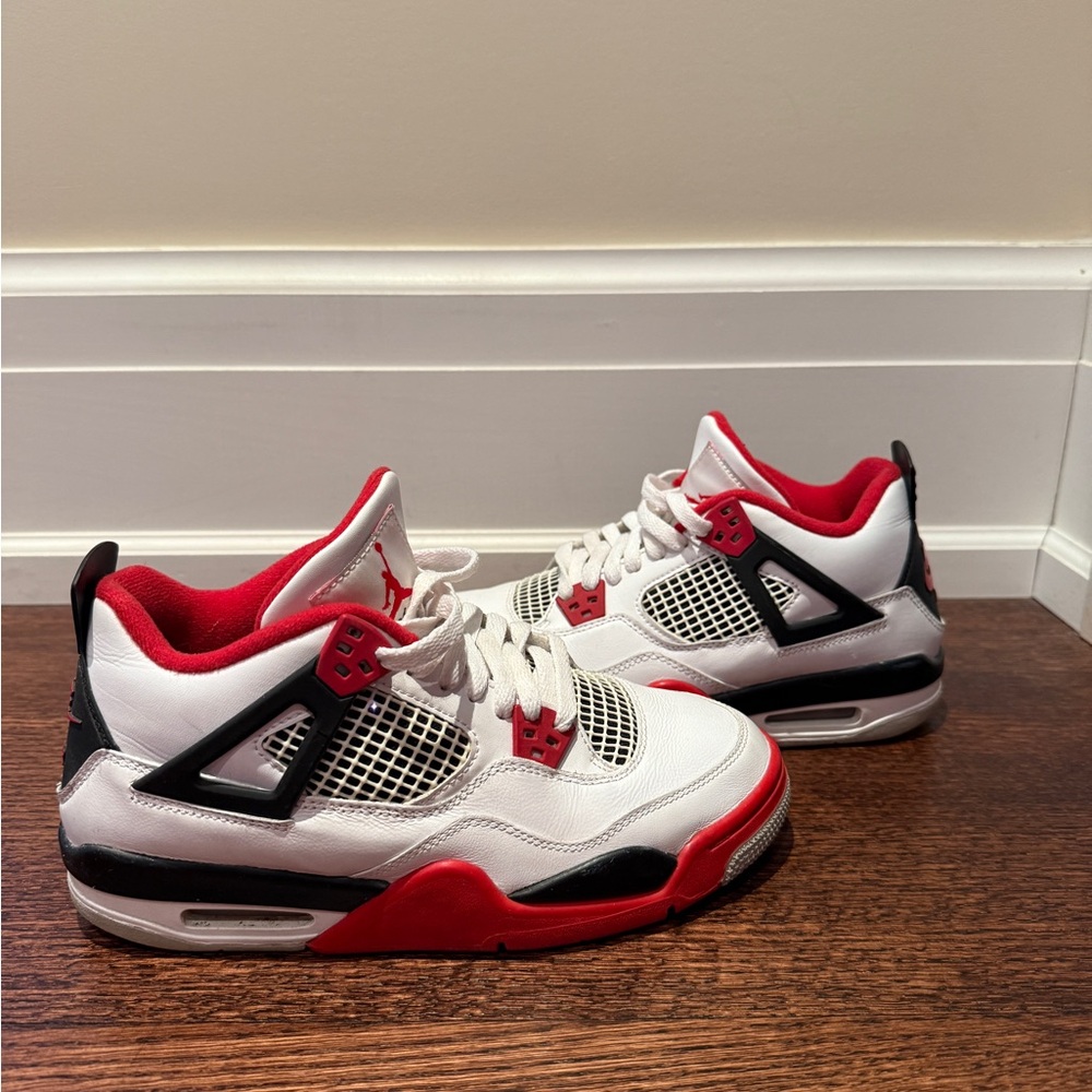 Jordan White and Red Sneakers